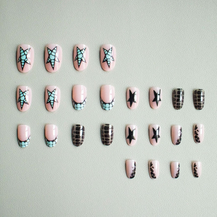 Artistic Star and Geometric Nail Art Kit