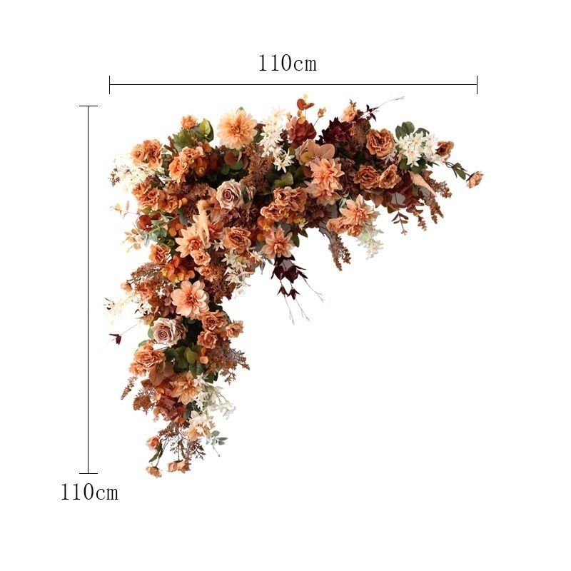 Elegant Decorative Faux Floral Wall Hanging Arrangement