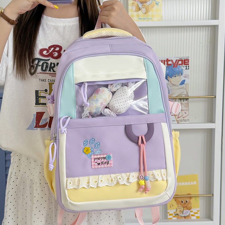Cute Decorative Clear Window Backpack Kalsten