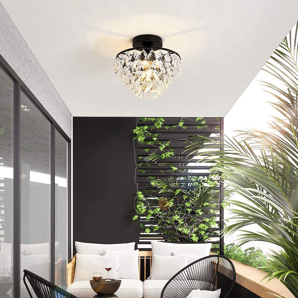 Elegant Crystal Teardrop Chandelier