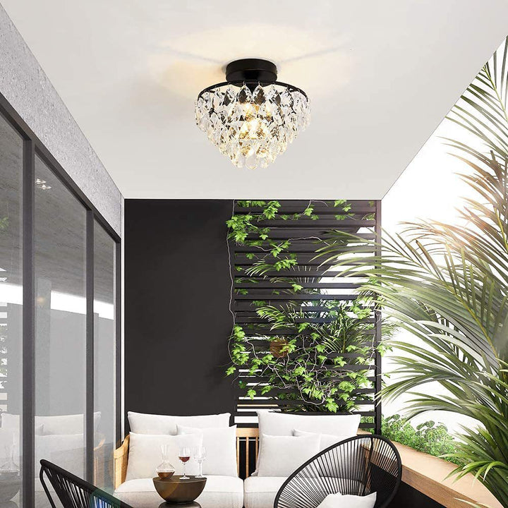 Elegant Crystal Teardrop Chandelier