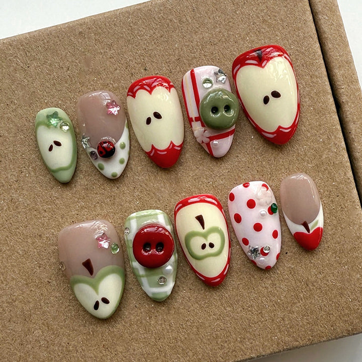 Creative Nail Art Set with Festive Christmas Designs Kalsten
