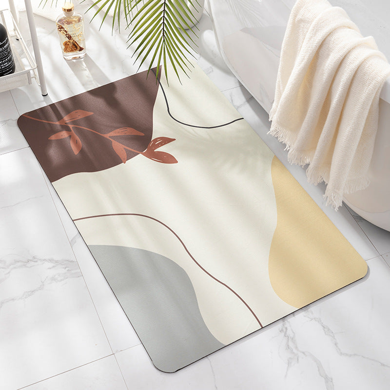 Tropical-Inspired Soft Bath Mat