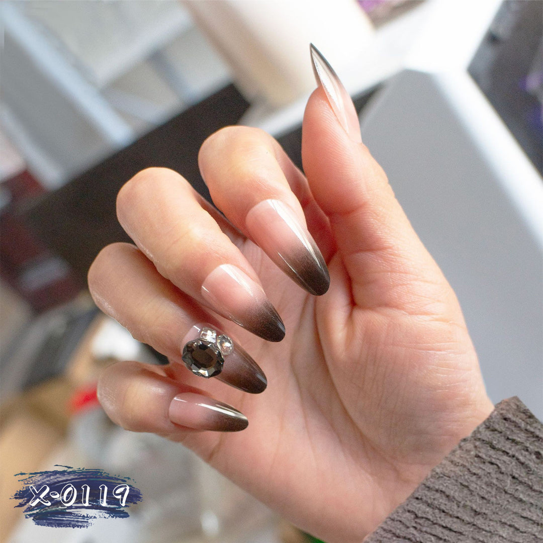 Elegant Ombre Stiletto Nail Art Set