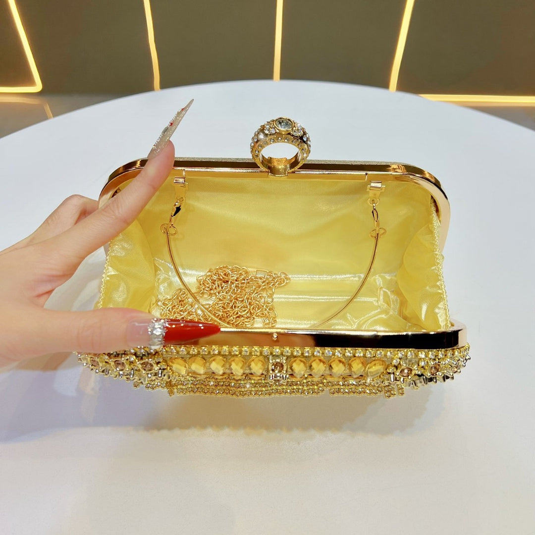 Crystal Fringe Evening Handbag