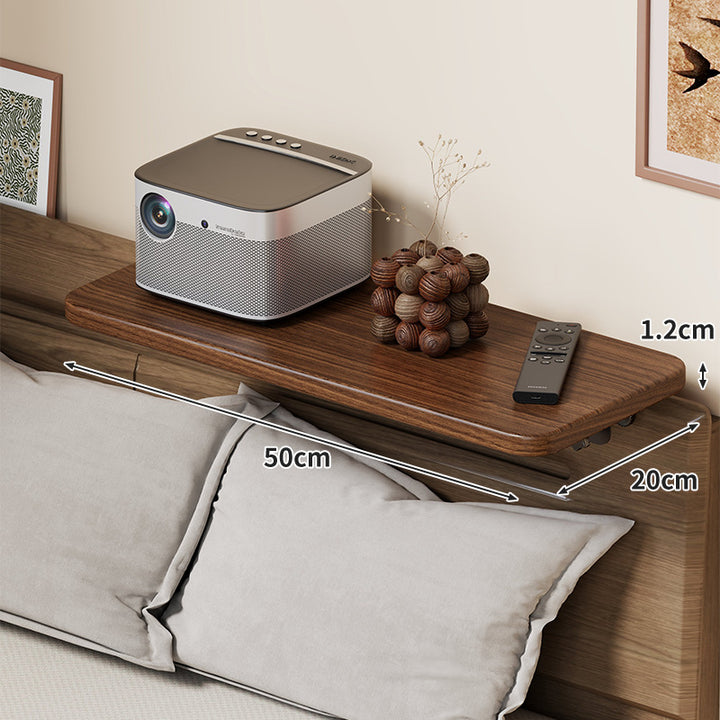 Slim Wall-Mounted Floating Bedside Shelf with Concealed Brackets