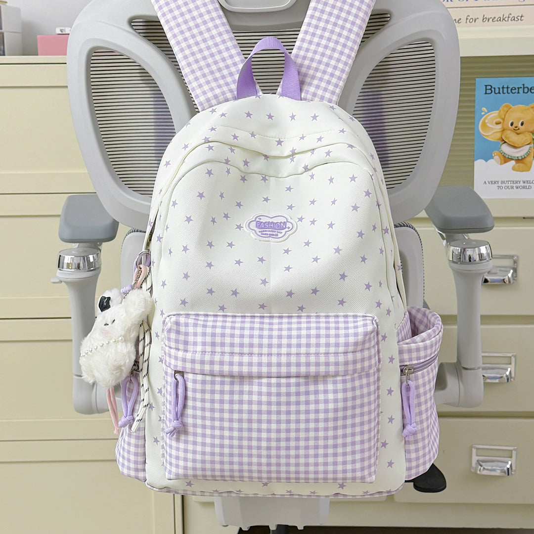 Fun Sparkly Star-Embellished School Backpack Kalsten