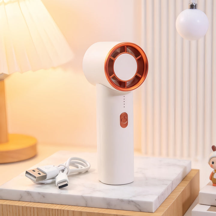 Women's Portable Handheld Fan with USB Charging Function and Flexible Design Kalsten