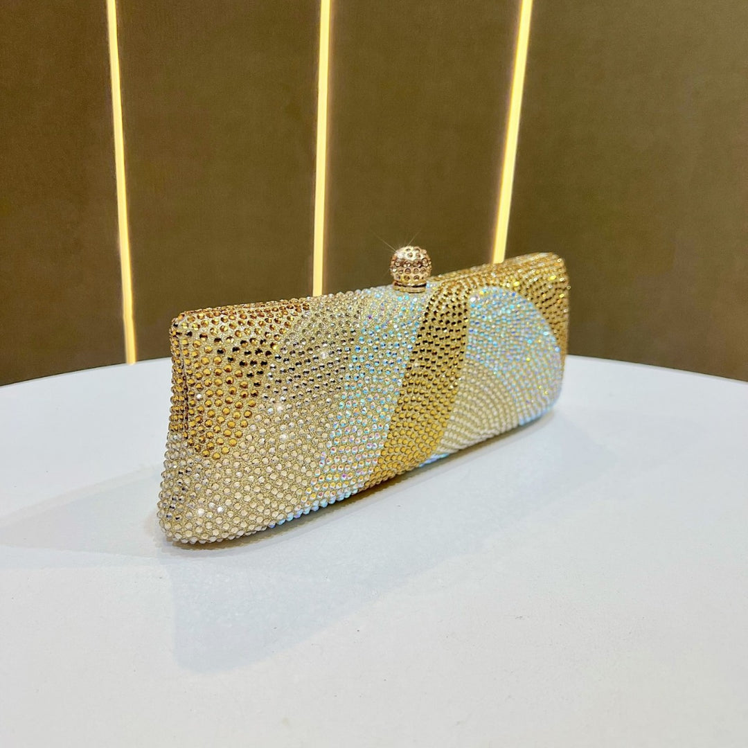 Glamorous Rhinestone-Studded Clutch