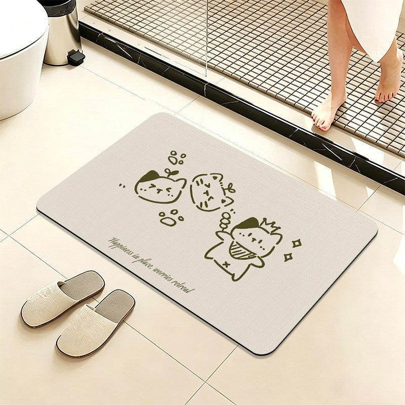 Cute Animal-Themed Bath Mat