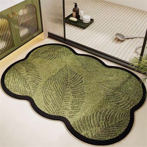 Decorative Herringbone Bath Mat