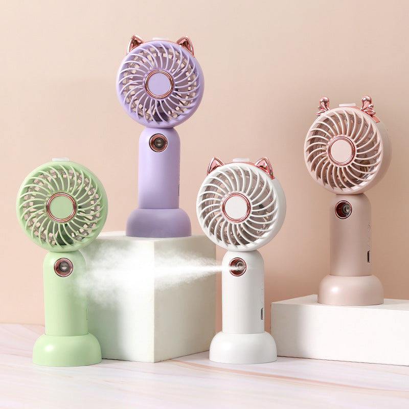 Ladies Mini USB Hand Fan with Cat Ears Kalsten