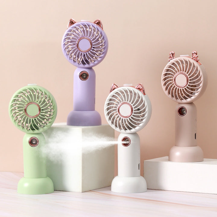 Ladies Mini USB Hand Fan with Cat Ears Kalsten