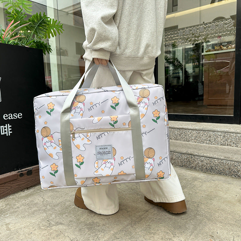 Fun Cat-Themed Travel Duffle Bag Kalsten