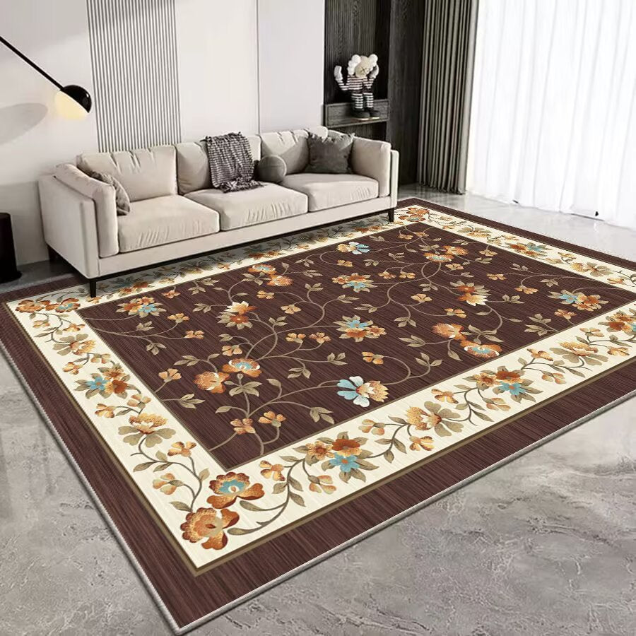 Vintage Floral Patterned Area Rug Kalsten