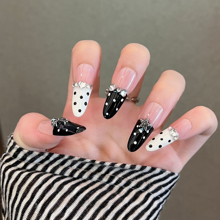 Elegant Nail Art Extensions with Pearl Accents Kalsten