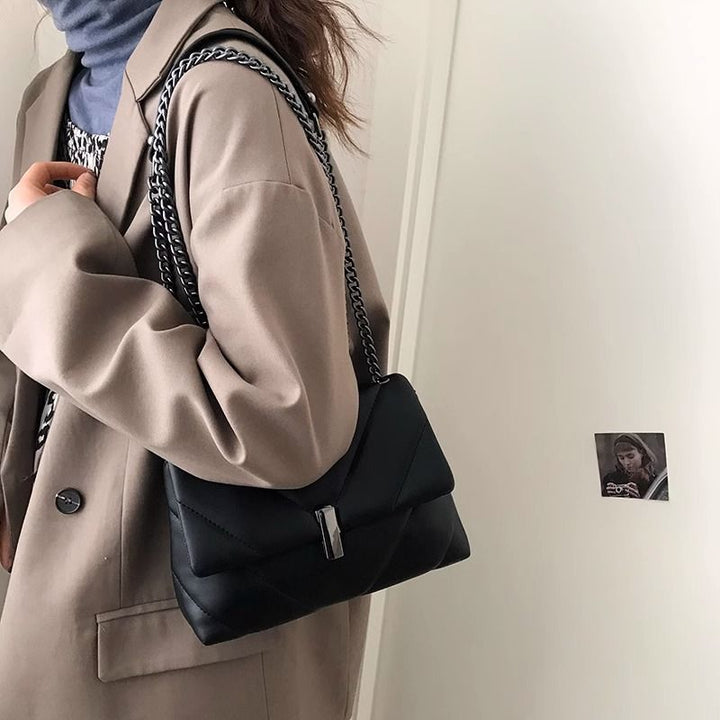 Quilted Leather Crossbody Bag Kalsten