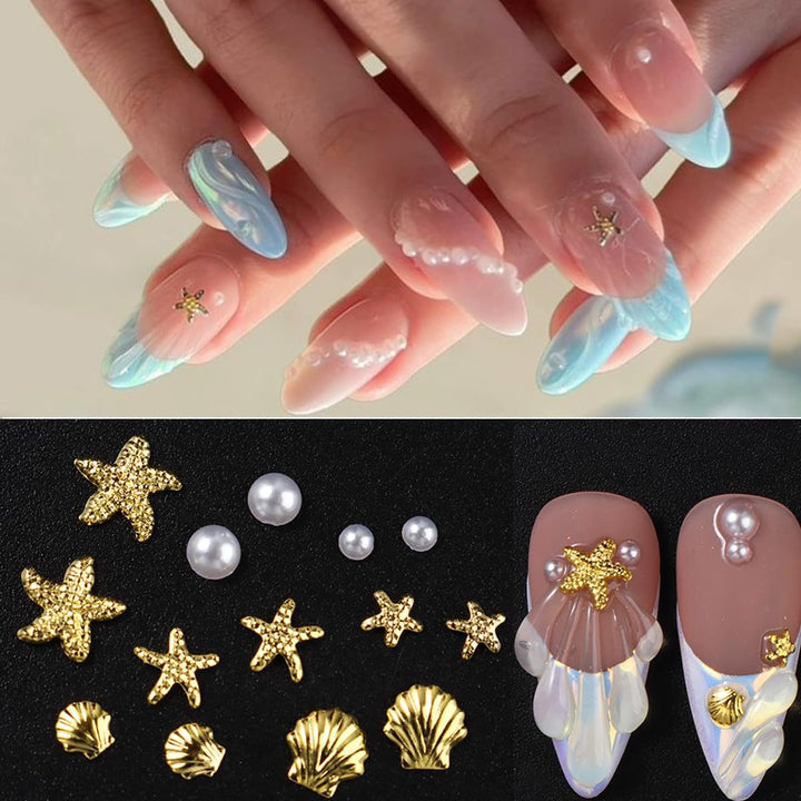 Sea-Themed Nail Art Decoration Kit