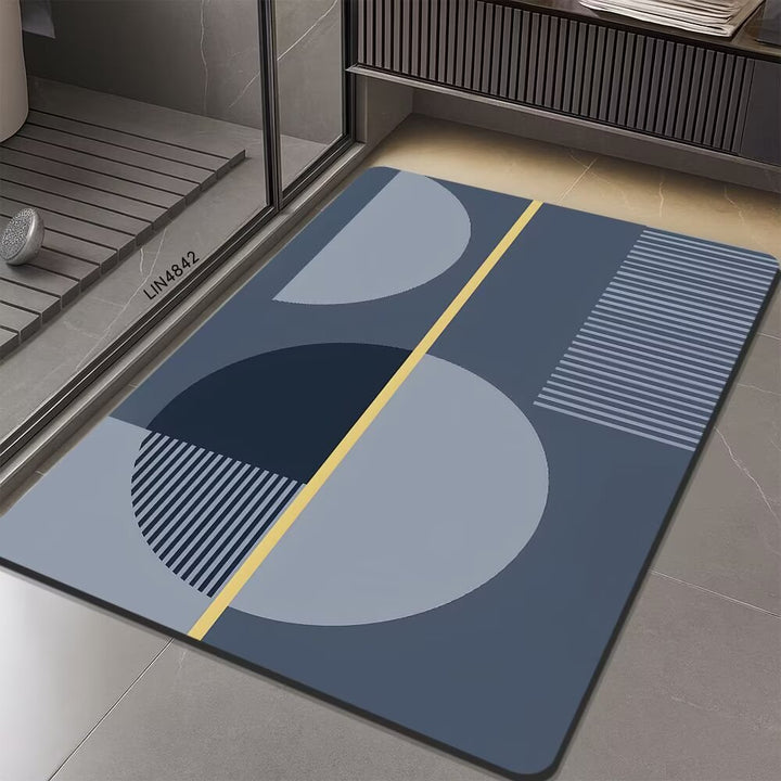Geometric Hexagonal Pattern Bath Mat Kalsten