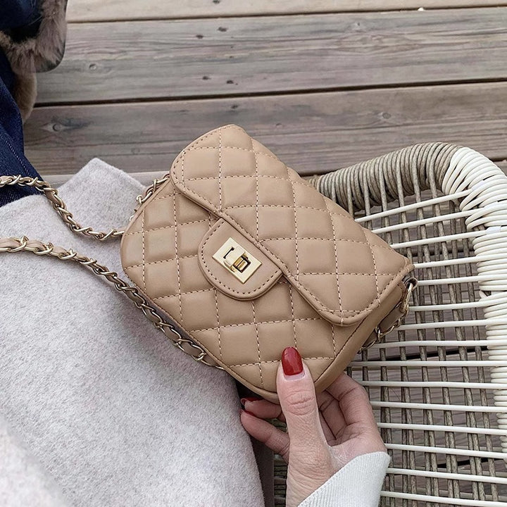 Quilted Crossbody Messenger Bag Kalsten