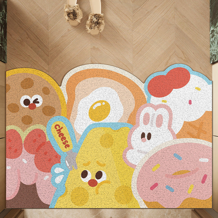 Whimsical Food-Themed Indoor Mat Kalsten