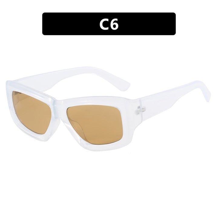Women trendy square sunglasses with transparent frame and comfortable lenses Kalsten