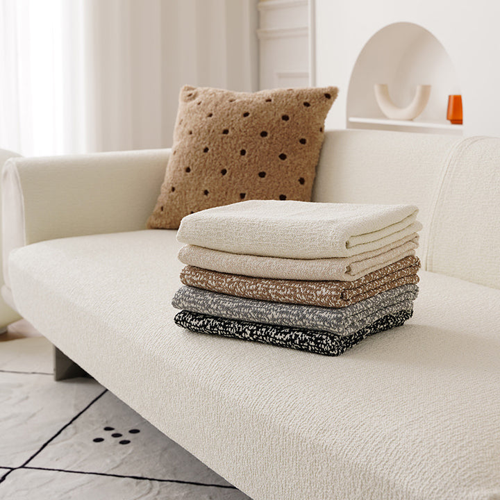Durable doormat made of short-pile tweed fabric with non-slip bottom