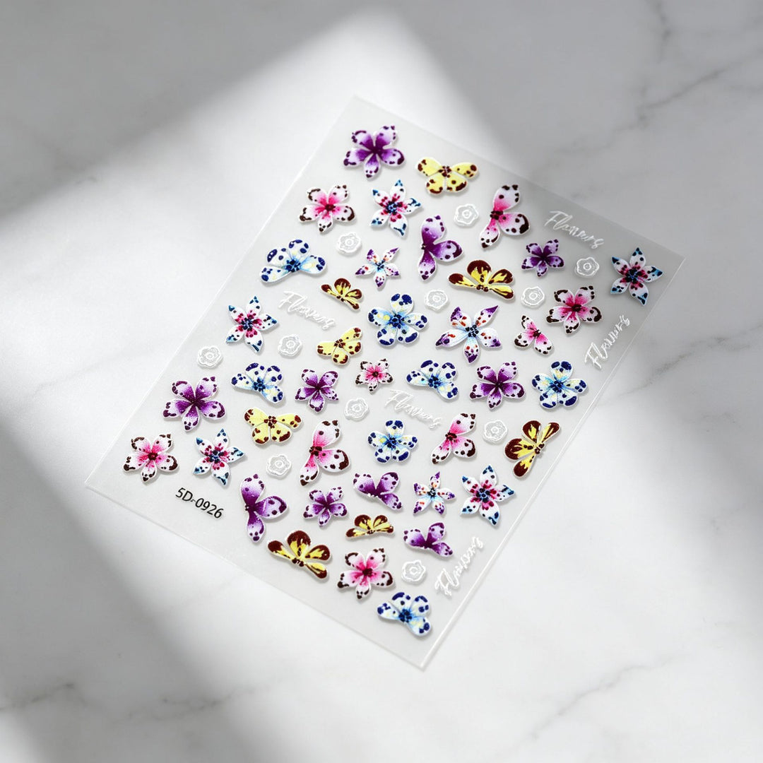 Floral Decorative Nail Art Stickers
