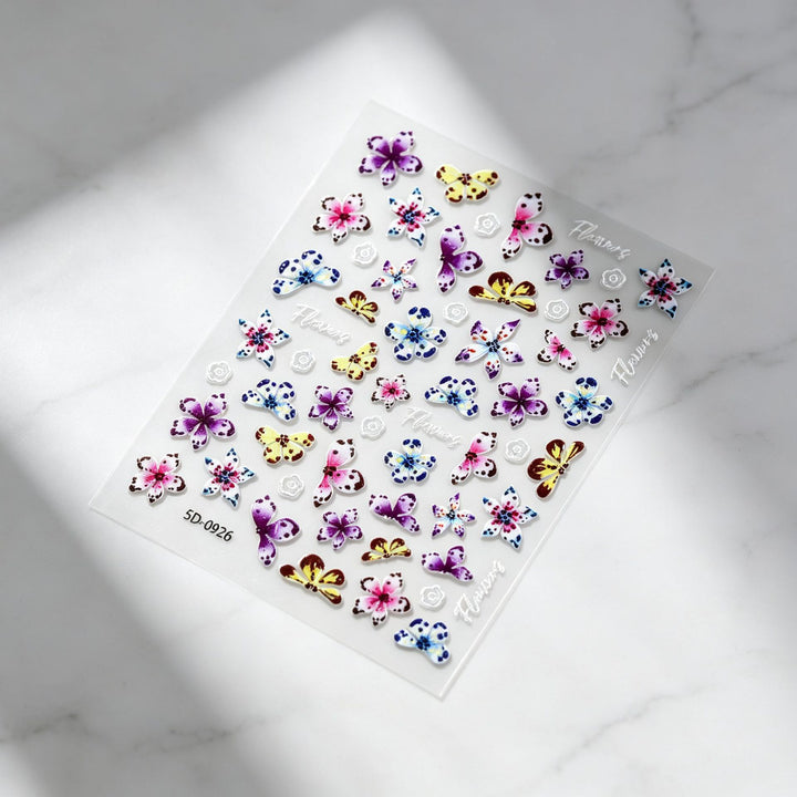 Floral Decorative Nail Art Stickers