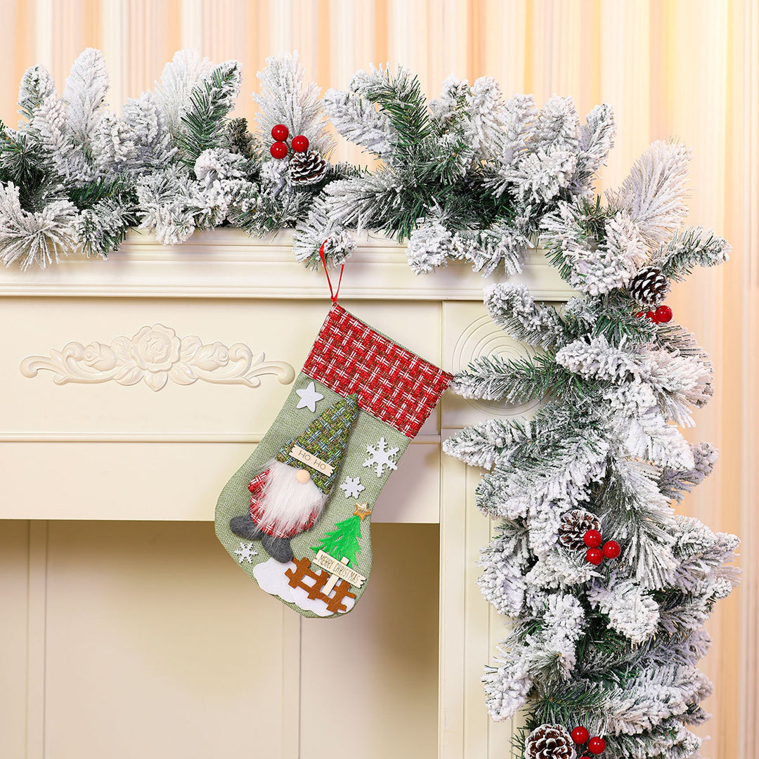 Decorative Holiday Gnome Stocking Kalsten