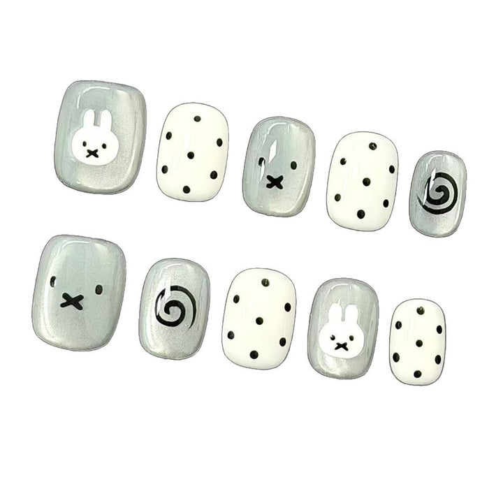 Whimsical Bunny-Themed Press-On Nail Set Kalsten