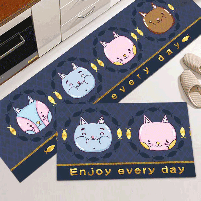 Cat-Themed Kitchen Mat Kalsten
