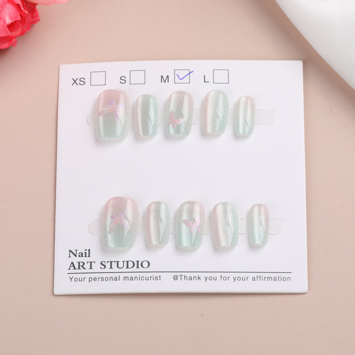 Shimmering Dragonfly Design Press-On Nails Kalsten