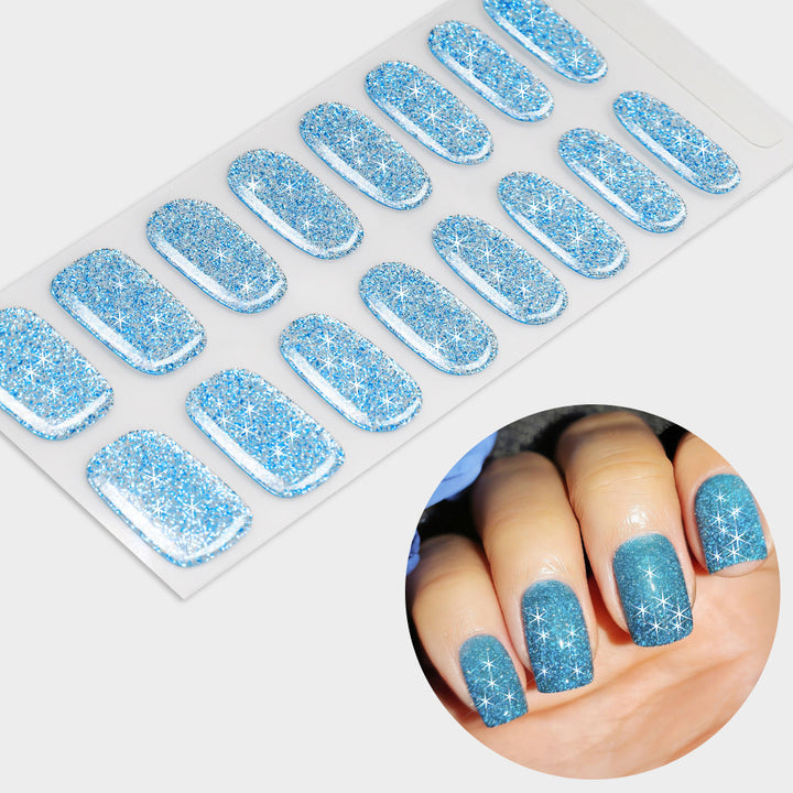 Glittering Gel Nail Wraps