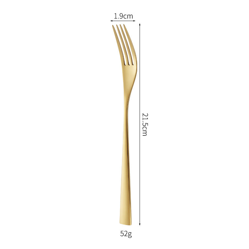 Elegant dessert knife with curved handle Kalsten