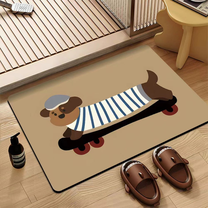 Fun Dog-Themed Indoor Mat Kalsten