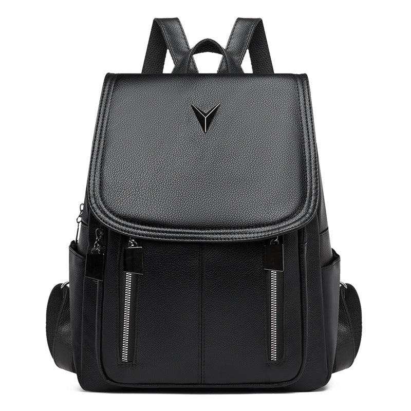 Versatile Leather Backpack