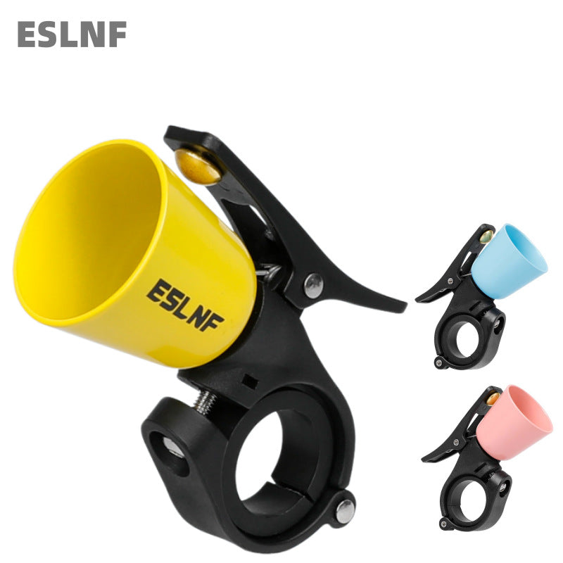 handlebar-mounted bicycle safety horn with universal quick-release clamp Kalsten