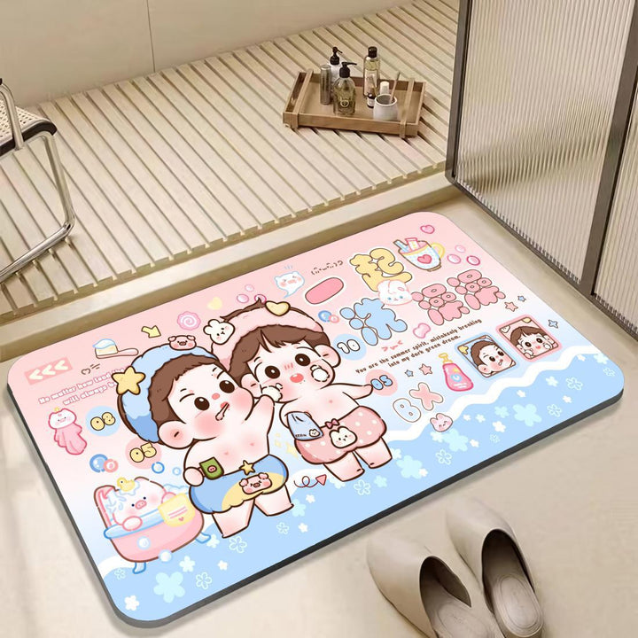 Cartoon-Themed Anti-Slip Bath Mat