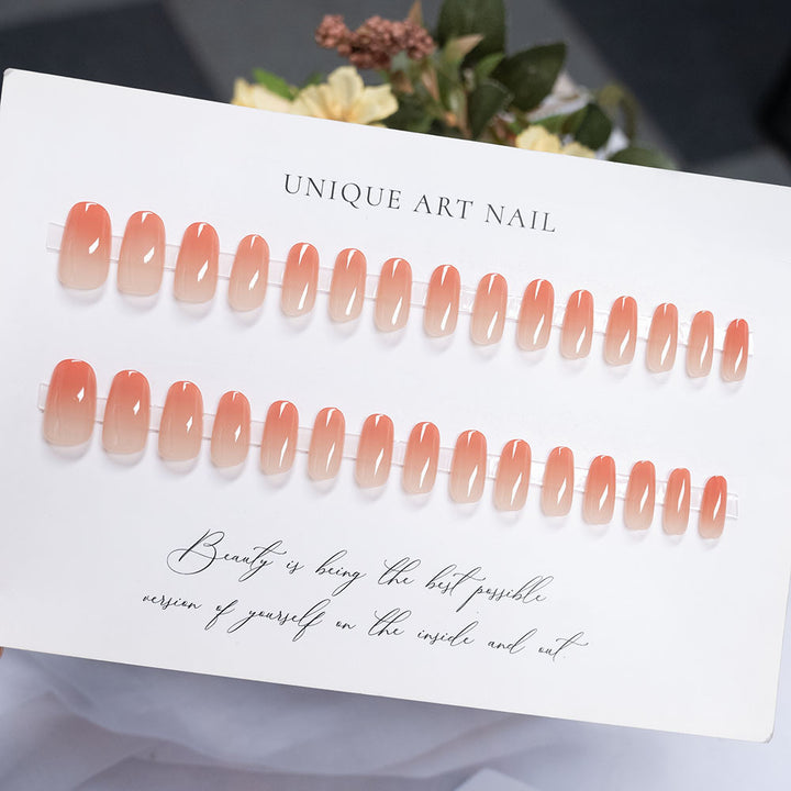 Glossy Gradient Press-On Nails