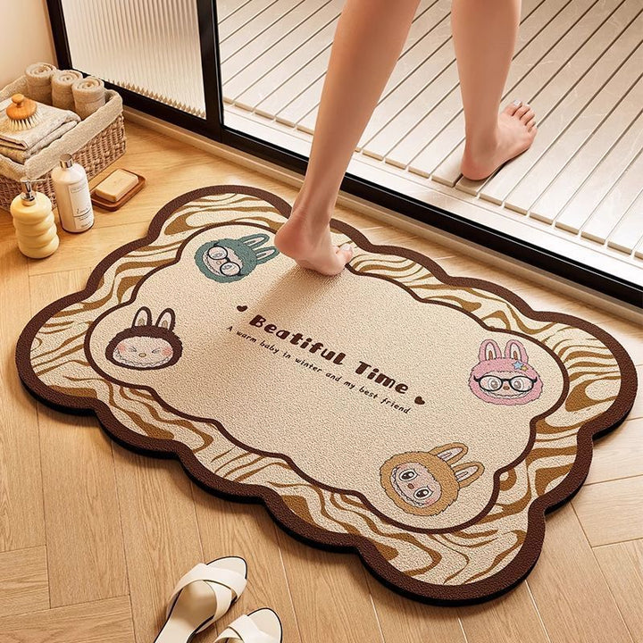 Cloud-Shaped Playful Bath Mat