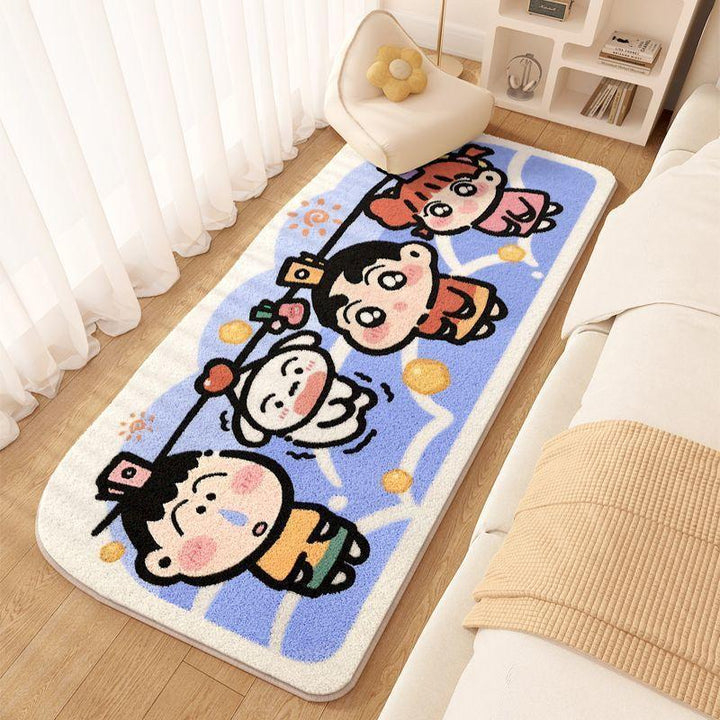 Cartoon-Themed Plush Area Rug
