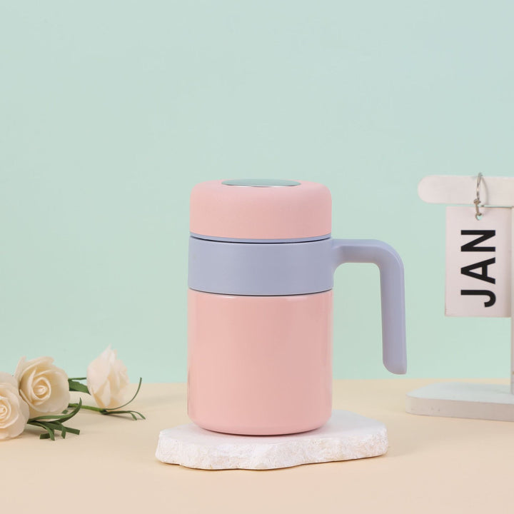Women's insulated cup with ergonomic handle and spill-proof lid Kalsten