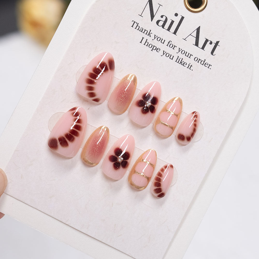 Elegant Floral Nail Art Set