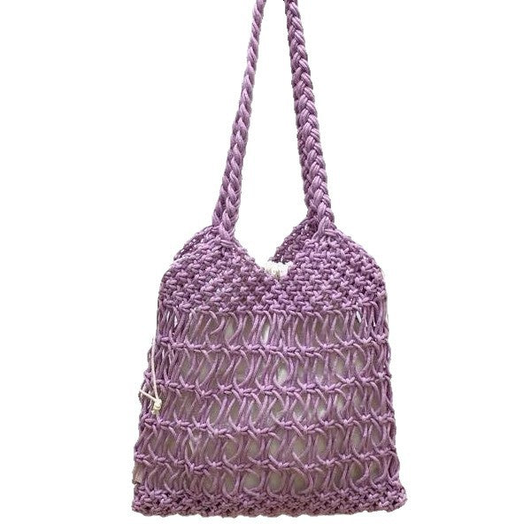 Hand-knotted shoulder bag with fine mesh design Kalsten