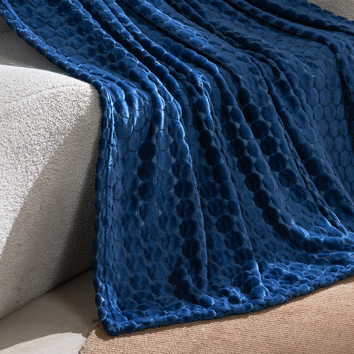 Women Luxurious Cozy Blanket with Textured Surface Kalsten