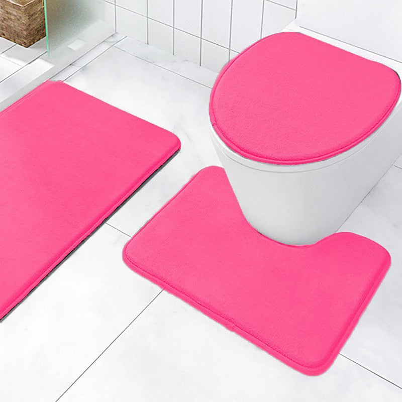 Soft Plush Bathroom Mat Set