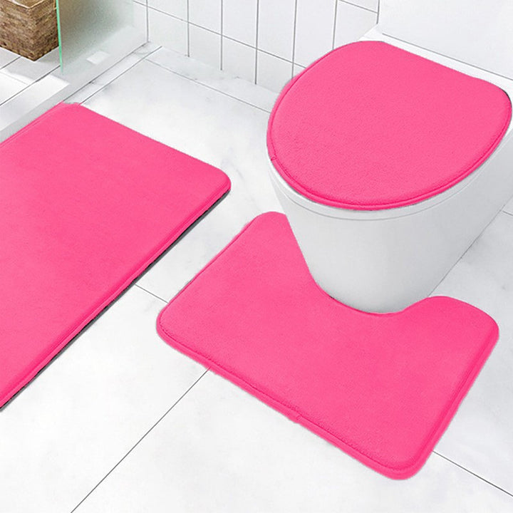Soft Plush Bathroom Mat Set