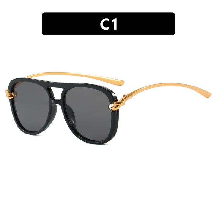 Women's sporty sunglasses with wide plastic frame and UV protection Kalsten