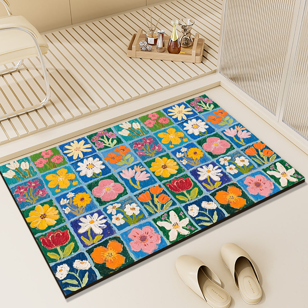 Floral Patterned Indoor Area Rug Kalsten